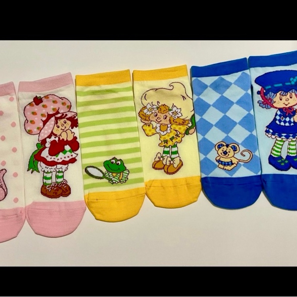 The World of Strawberry Shortcake Set of 3 Pairs Ankle Socks